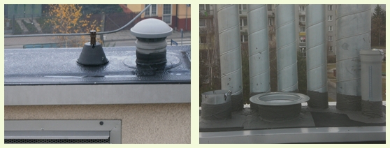 izolacja przejść wentylacyjnych w dachach